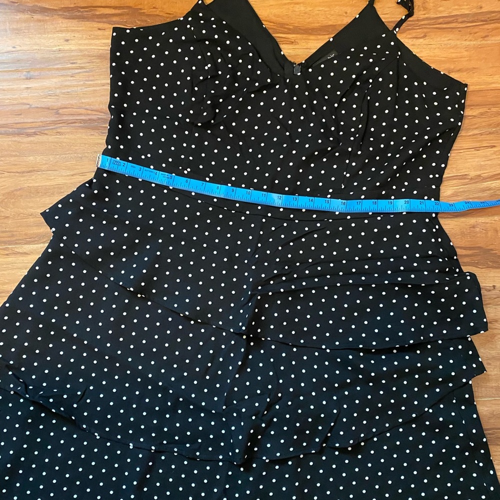 City Chic polka dot layered dress Size L/20 - Picture 6 of 12